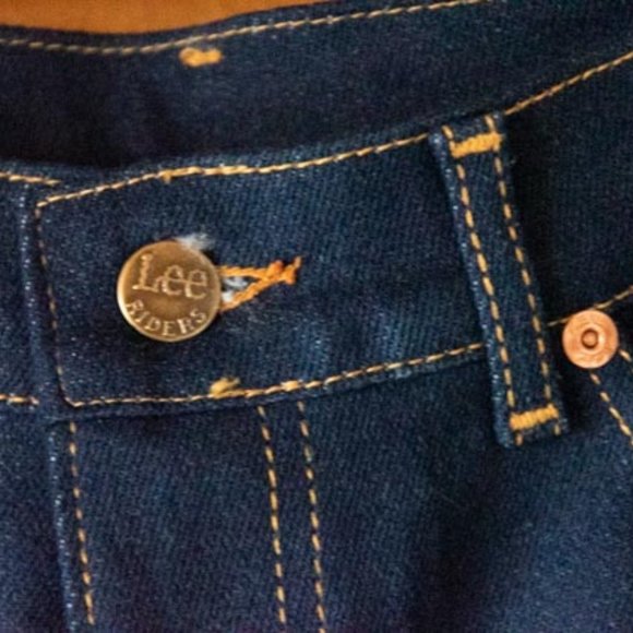 Ms.Lee Made in USA Raw Denim Straight Leg Riders Jeans womens 12 (28/35) - Picture 6 of 10